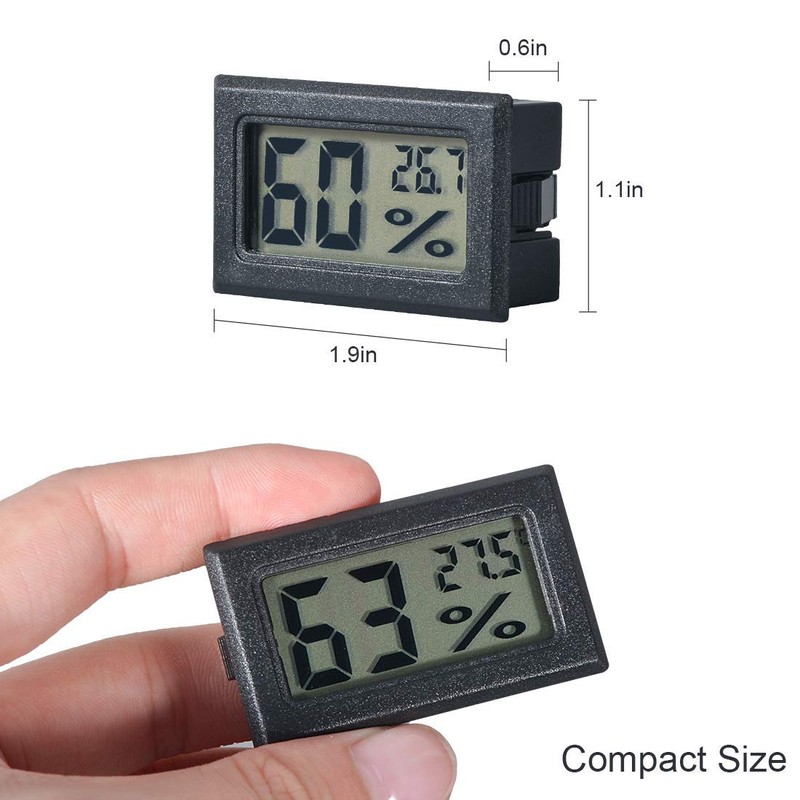 Hynnio 5 x Digital Mini Thermometer, Temperature Thermometer, Humidity Thermometer,