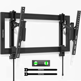 monTEK Heavy Duty Tilting TV Wall Mount Barckt for 37–90" TVs up to 200 lbs – Low Profile, Universal Fit, Tilt & Swivel Adjustment, 6.8" Extension, Fits 16"/18"/24" Studs, Max VESA 600x400mm