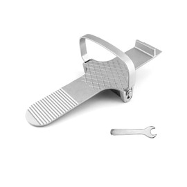 QWORK Foot Panel Lifter, Aluminum Alloy Door Lifter Tool, for Drywall Install, Hinge Installation, Plywood Lifting Tool for Glass, Ceramic Tile, Silver
