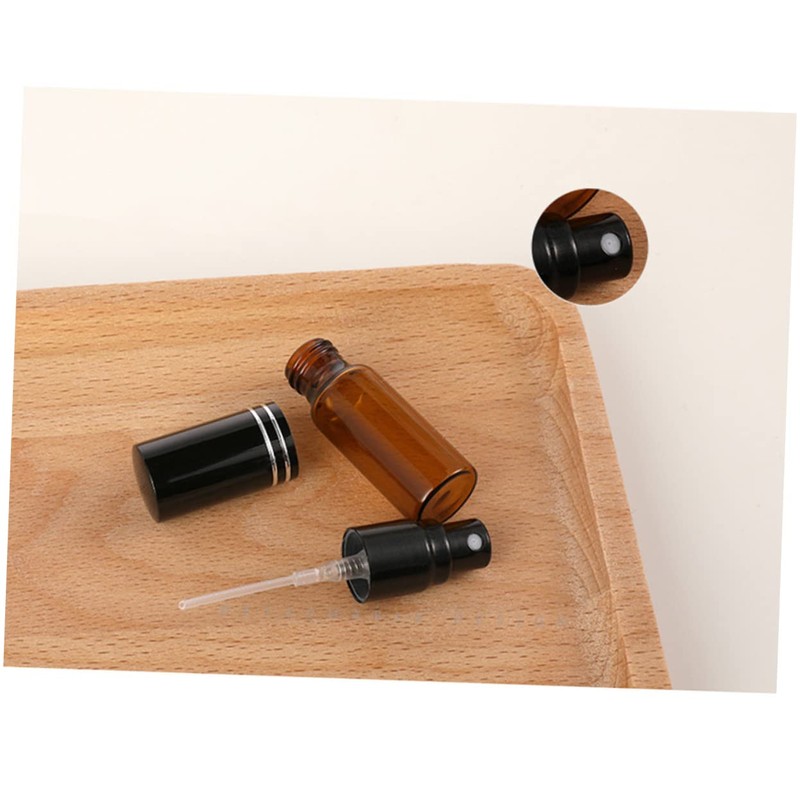 WOONEKY 6 Pack 5ml Travel Bottles Pump Refillable Essential Oil