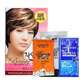 Beautiful Beauty Powder Bleach Disposable Hair Bleach + Ampa / 아름다운 뷰티 파우더 블리치 일회용 탈색약 + 앰파