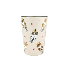 mofusand 53-2037 2-Way Vacuum Double Layer Tumbler, M, Cat Parfait, Office, Work, Desk, Hot and Cold Insulation, Holder, Cup, Cute, Cat