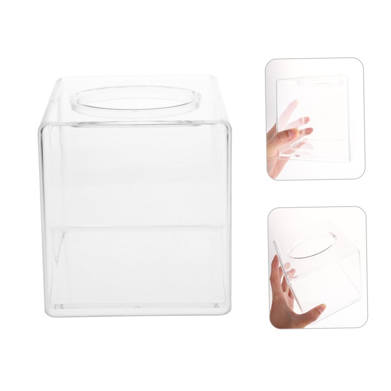 LIFKOME Acrylic Tissue Box Holder Multi Purpose Napkin Storage Container