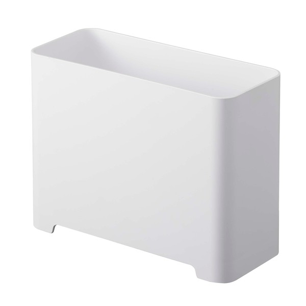 Yamazaki 5538 Bathroom Trash Can, White, Approx. W 7.9 x