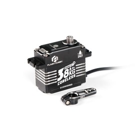 38KG Coreless Servo 8.4V High Torque Servo, Full Metal Gear RC Servo with IP67 Waterproof & Magnetic Support Sanwa SSR/ NB4/ Futaba for 1/8 1/10 Scale RC Crawler Cars, Trucks & Robotic Parts