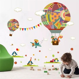 DaraBaby Vinil Decorativo Infantil Globo Aerostático Recamara Cuarto