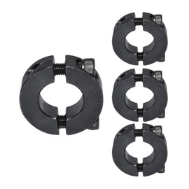 KZNANZN 5/8" Bore OD 1-5/16" Shaft Collaers Double Split Black Oxide Set Screw Style 4Pcs
