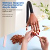 Wilfniee Practice Hand for Acrylic Nails: Magnetic Nail Practice Hand