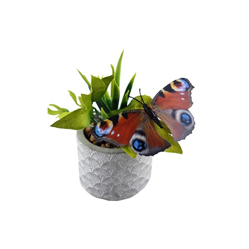 BWG Garden Clip On Butterflies - Plastic 13cm Wing (Set