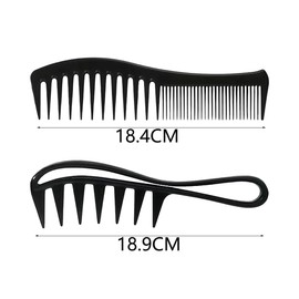 Combs, Pack of 2 Hair Combs, Wide Tooth Comb, Hair Comb Kit, Styling Comb, Curling Comb, Antistatic Coarse Comb, Hair Styling Tool