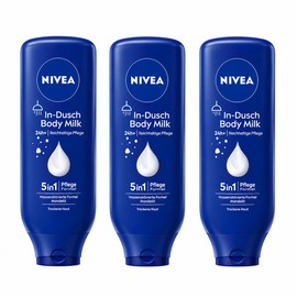 3 x Nivea Body Milk In-Shower "Body Milk" for Dry Skin - 400 ml