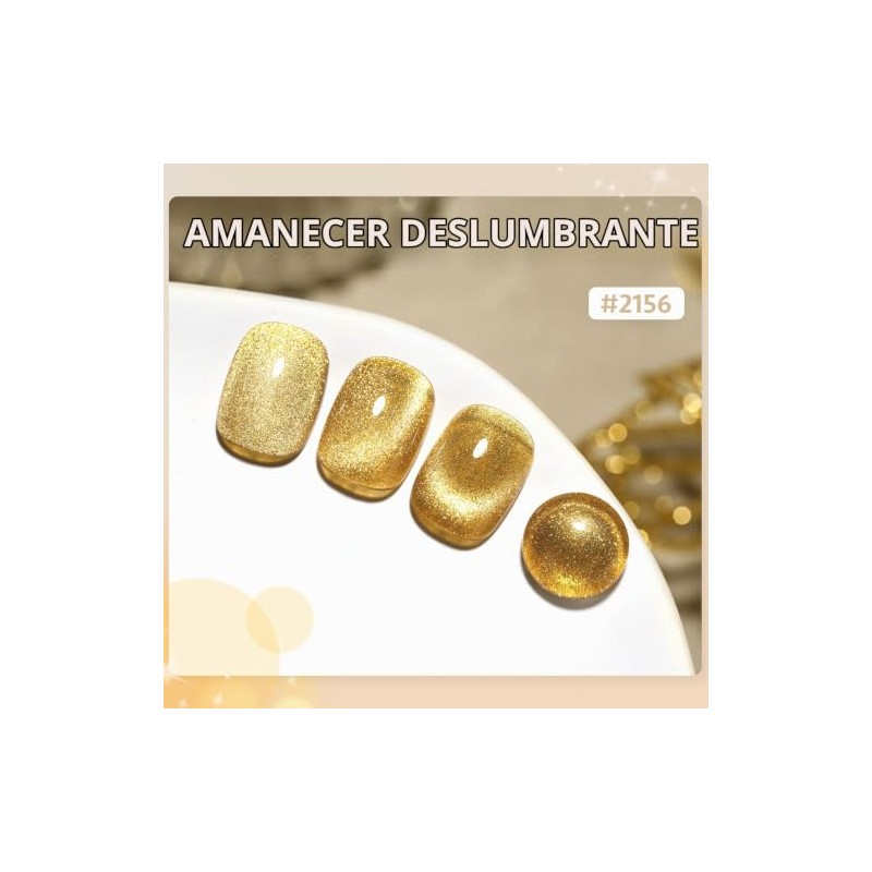 GAOY- Esmalte de uñas en gel con efecto ojo de