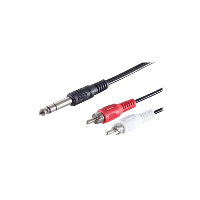 1aTTack.de 1 x 1.5 m Black Jack Plug 6.3 mm