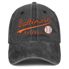 Cotton Baseball Hat Adjustable City Embroidered Unisex Cap for Men Women