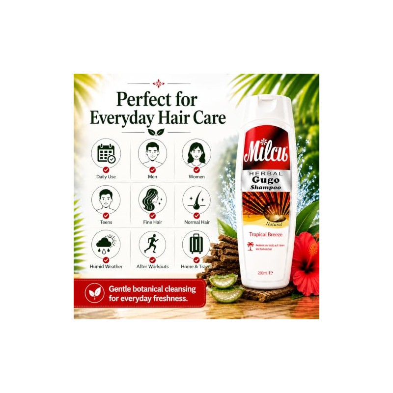Gugo Herbal Shampoo All Natural Tropical Breeze 200ml