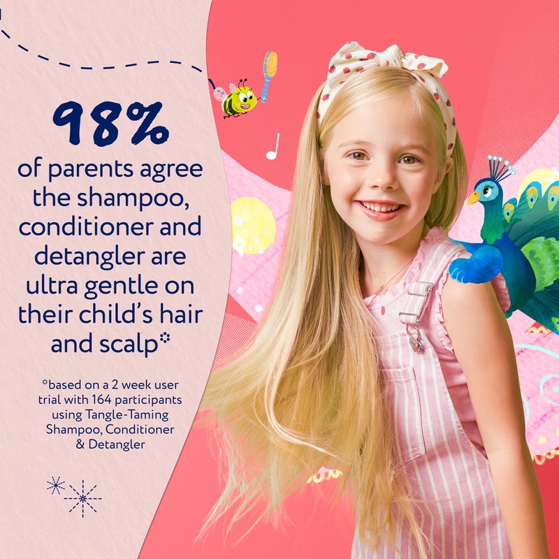Childs Farm Tangle Taming Conditioner, Straight or Wavy Hair, Gentle,