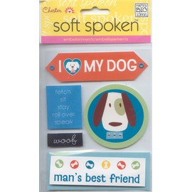 Soft Spoken Themed Embellishments-chester/dog by Me & My Big Ideas