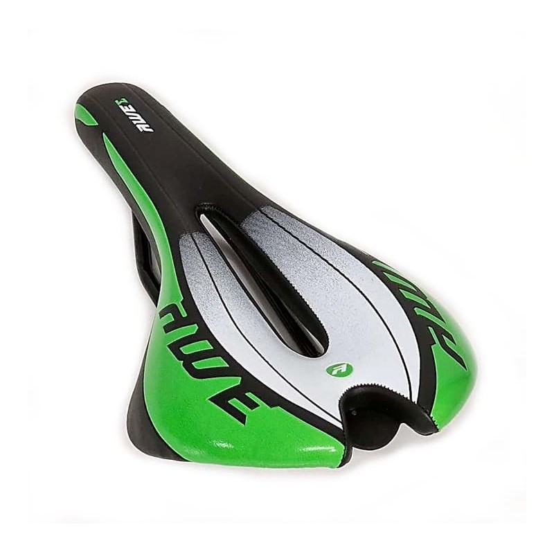 AWE® Chromo Rail Adult MTB Race Saddle Mens Green Black