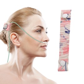 Nasal Cannula Strap Ear Savers, Ear Protectors for Oxygen Tubing, Cannula Headband Strap, Secure Fit to Prevent Ear Soreness