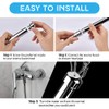 Metal Nozzle Clean Shower Head, 2 Shower Heads 3 Aluminum