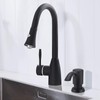 SAMODRA Built in Kitchen Sink Soap Dispenser (Matte Black) with