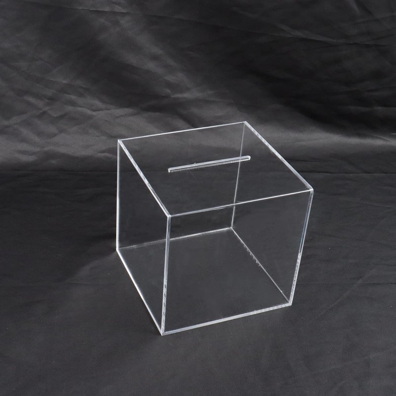 Acrylic Piggy Bank Break to Open Square Money Box for