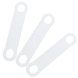 AUEAR, 100 Pack Clear Non-Slip Rubber Clothes Hanger Grips Clothing Hanger Strips for Wood Plastic Hangers Home Stores Use