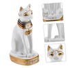 CIYODO Reversible Resin Cat Statue Egyptian Cat Decor Cat Desktop