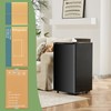 Zibbizo Zibbizo Upgraded Mini Fridge for Bedroom 3.2 Cu.Ft Small
