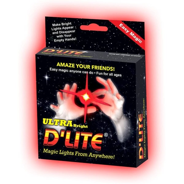 D'lite Light up Magic Thumbs Pair See Box for Free Training Video (Junior, Red)