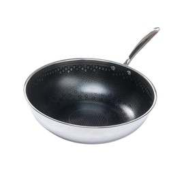 Black Cube CeramicQR Cookware Made in France Quick Release Wok, 11.75-Inch