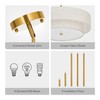 VONLUCE 4-Light Modern Chandeliers, 18" Chandeliers for Dining Room with