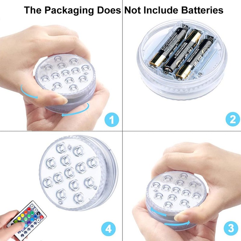 Underwater LED Light with Remote Control, Underwater Light, LED Underwater