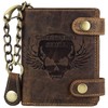 Greenburry Vintage Skull Wallet Leather 10 cm