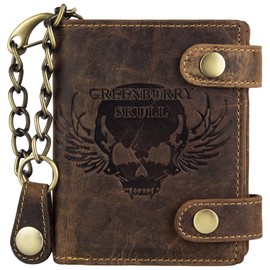 Greenburry Vintage Skull Wallet Leather 10 cm