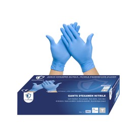 OneProtek Nitrile Disposable Gloves - Pack of 100 / Box of Disposable Gloves Made of Nitrile Blue - Size XL - Disposable Gloves, Powder-Free, Latex Free - Available in Box 1, 2, 4, 10 (1000)