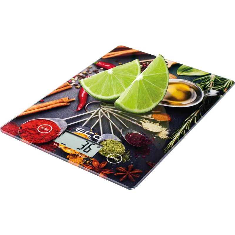 ECG KV 117 Chilli Kitchen Scales Glass/Plastic Black