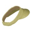 UPF 50+ Tweed Poly Braid Gardening Visor - Green OSFM