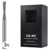 BESSIE Riabit Drop Care F Nail Bit, 3 pieces, Silver / BESSIE 리아비트 드롭케어 F 네일비트, 3개, 실버