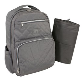Hudson Baby Unisex Baby Premium Diaper Bag Backpack and Changing Pad, Charcoal, One Size