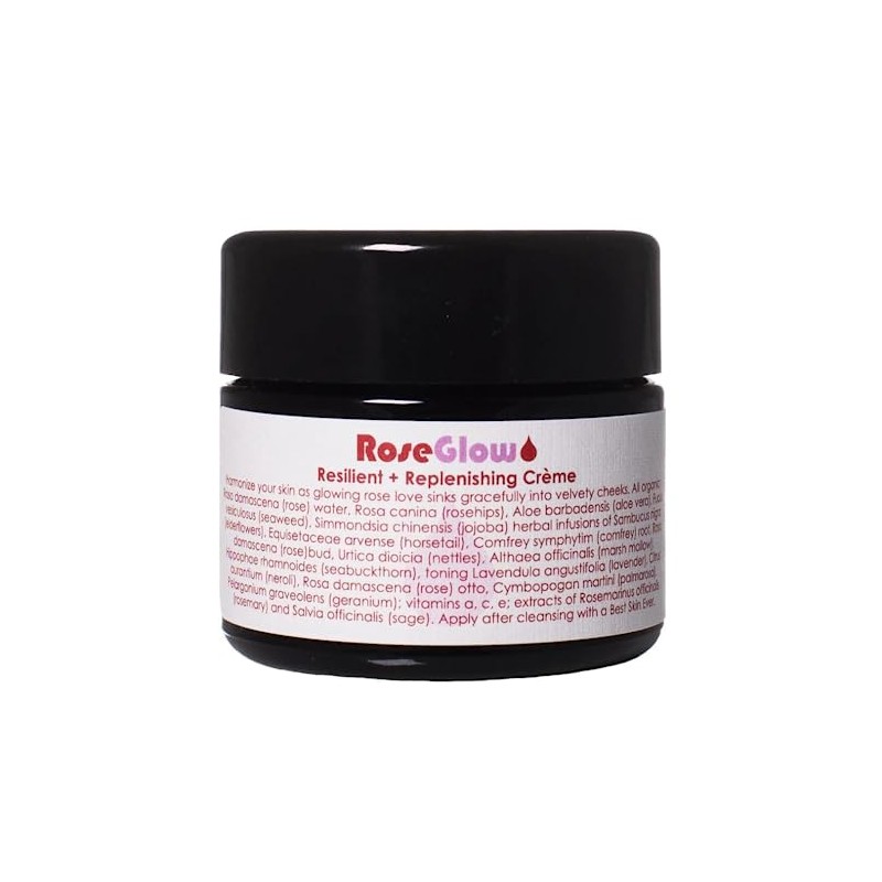 LIVING LIBATIONS - Organic/Wildcrafted Rose Glow Face Creme | Natural,
