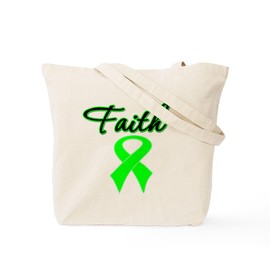 CafePress Lymphoma Faith Tote Bag Reusable Natural Beige Canvas Shopping Bag