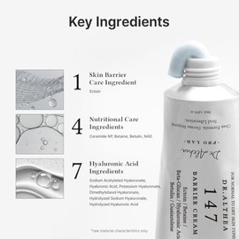Dr.Althea 147 Barrera Cram, Korean Skincare, 1.69 Fl Oz (Ver.2 - Paquete de 1) | Hidratación profunda, cuidado diario de la piel con ceramidas, NAD, á