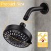 AISOSO Shower Head, 5 Modes High Pressure Shower Heads for