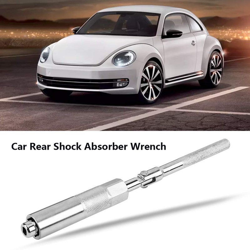 EVGATSAUTO Rear Shock Absorber Wrench, 17mm Chrome-Vanadium Steel Car Hex