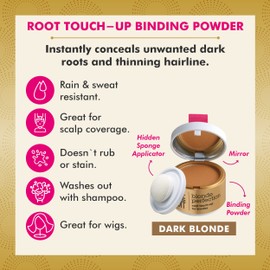 Style Edit Root Touch Up Powder, to Cover Up Dark Roots and Grays Between Salon Visits, Water Resistant, Non-Sticky, Compact And Mess-Free, Dark Blonde Hair Color (Pack of 3)