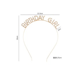 Visxcnu Geburtstag Mädchen,Geburtstag Krone Schärpe, Geburtstag Kopfschmuck Mädchen Kristall Tiara Girl Birthday Crown Prinzessin Haarzusätze für Alles Gute zum Damen Frauen Party Dekoration,