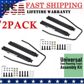 Racewill 2 Pack Seat Slider Seat Mounting Track Assembly Kit Universal For NRG Sparco US
