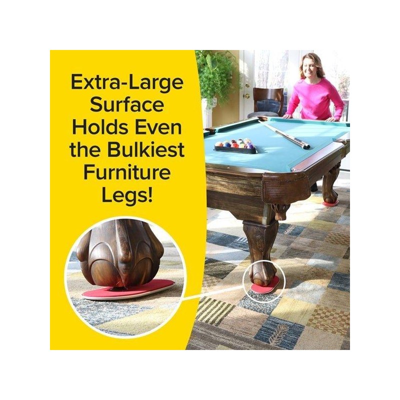 Bulbhead Ruby Movers - Furniture Moving Pads Chair Sliders, Hardwood