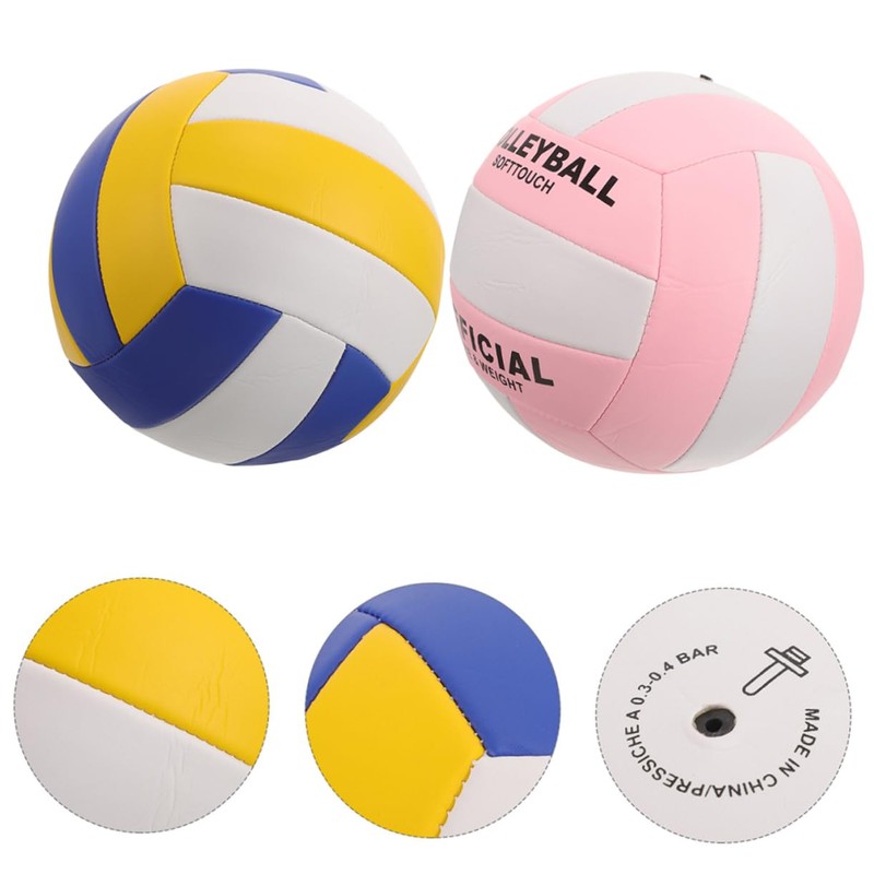 Kisangel Training Volleyball 2 Pack Soft Indoor Volleyball Machine Stitching